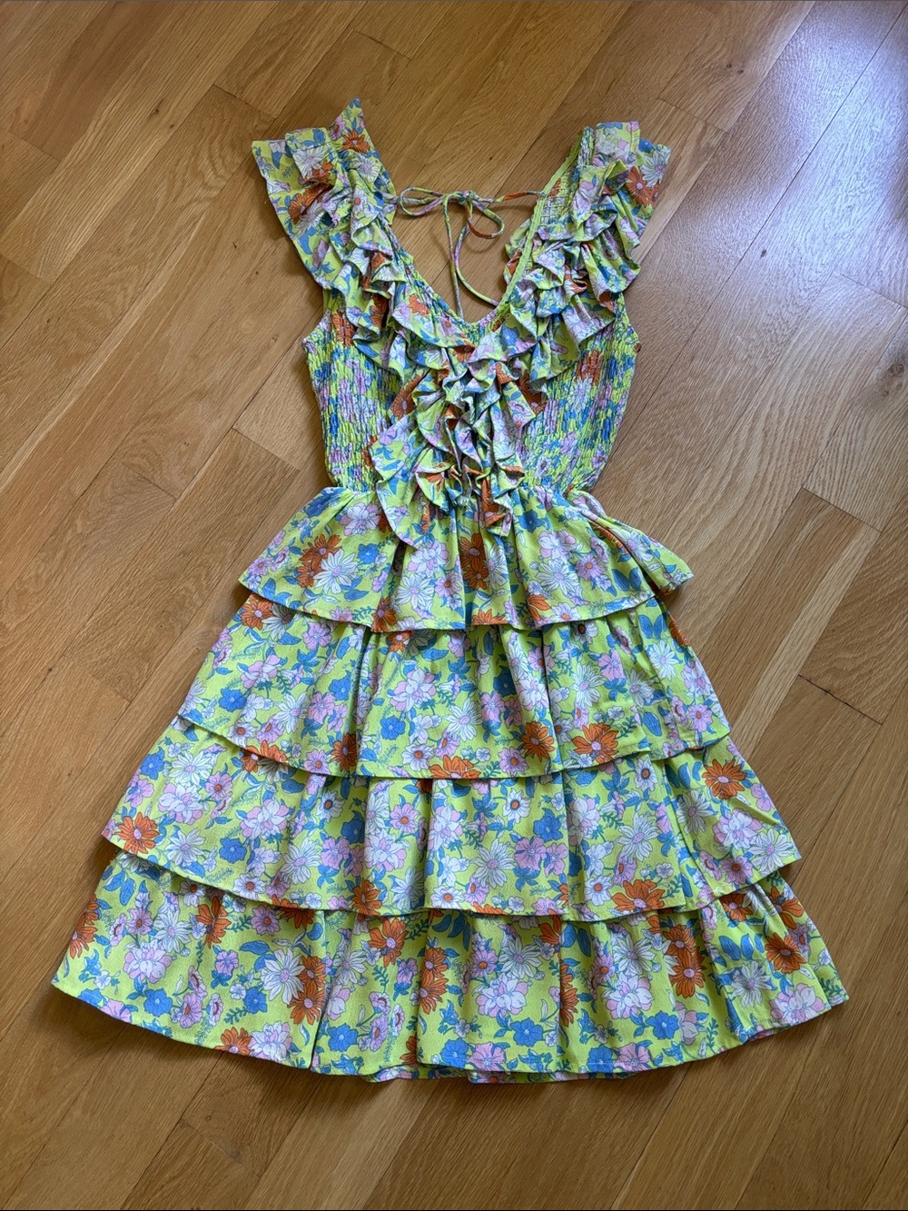 Floral Ruffled Dress - Picture 4 of 9